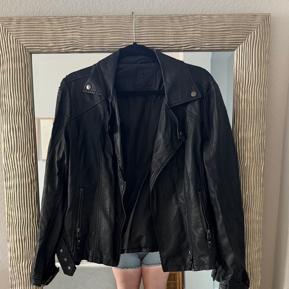 Max Studio Leather Jacket